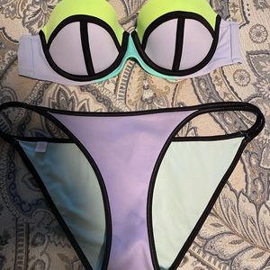 VS color block two piece